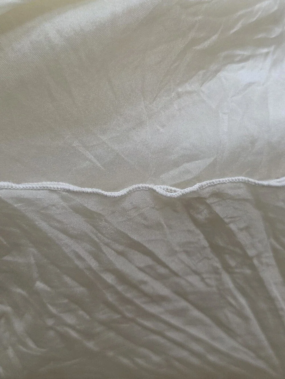 Vintage Cream Slip Dress - Simple Spaghetti Strap Adjustable Size Small Sheer - Picture 2 of 10
